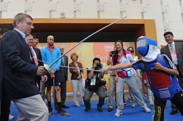 Dr Thomas Bach is an Olympic gold medallist in fencing (Photo: IOC)