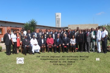 On his way to Durban, CGF chief executive David Grevemberg  met with 18 African CGAs in Lusaka to discuss Transformation 2022