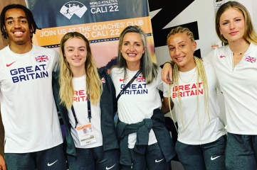 U20 British Athletics Team hurdlers, U20 World Championships, Cali, Colombia