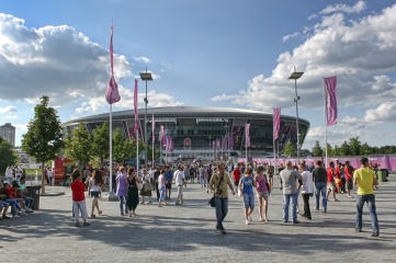 Stadium Donbass Arena before the semi-final match of UEFA EURO 2012 Spain vs. Portugal (Photo: Valentyn1961 / Shutterstock.com)